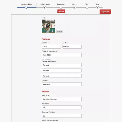 Rediseño de proceso de registro en TuBeisbol.com